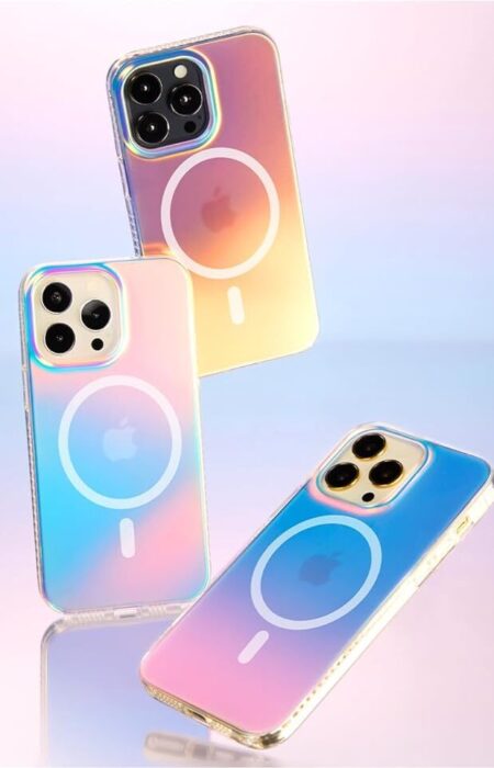 Aurora Holographic Magsafe Matte Bumper Case 9 e1736071136427 by SuchReal™ Accessory